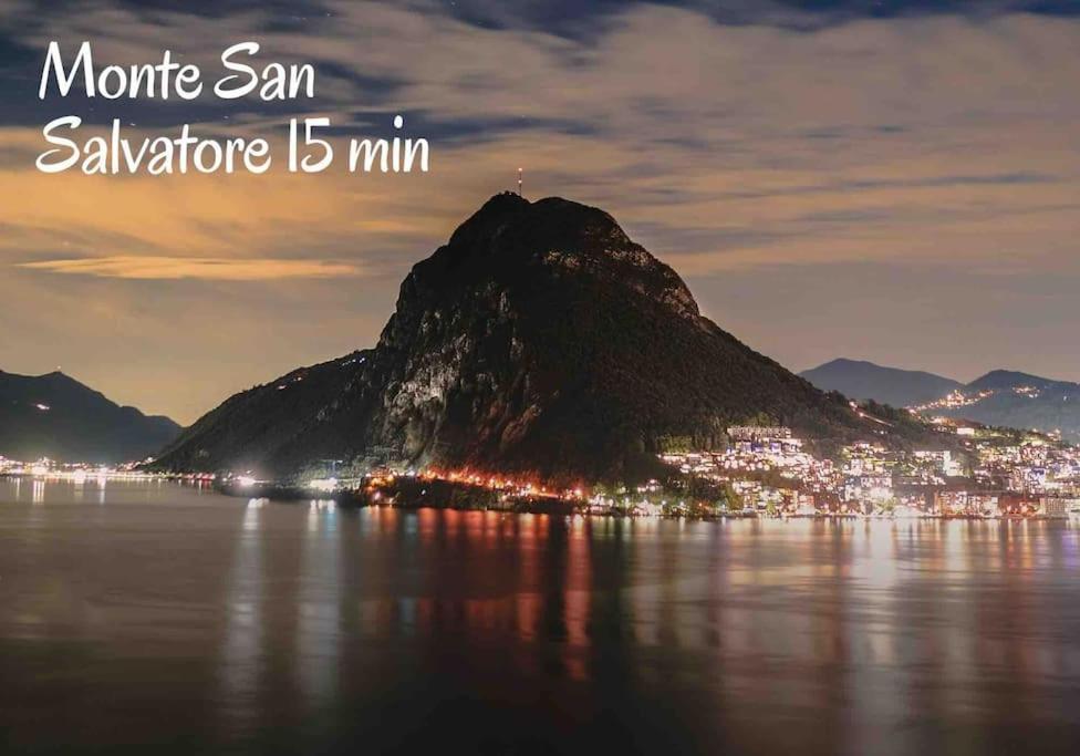 'Cuore Di Rose' Parking - Welcome Set, Netflix, For 4 Persons -By Easylife Swiss Lugano Bagian luar foto